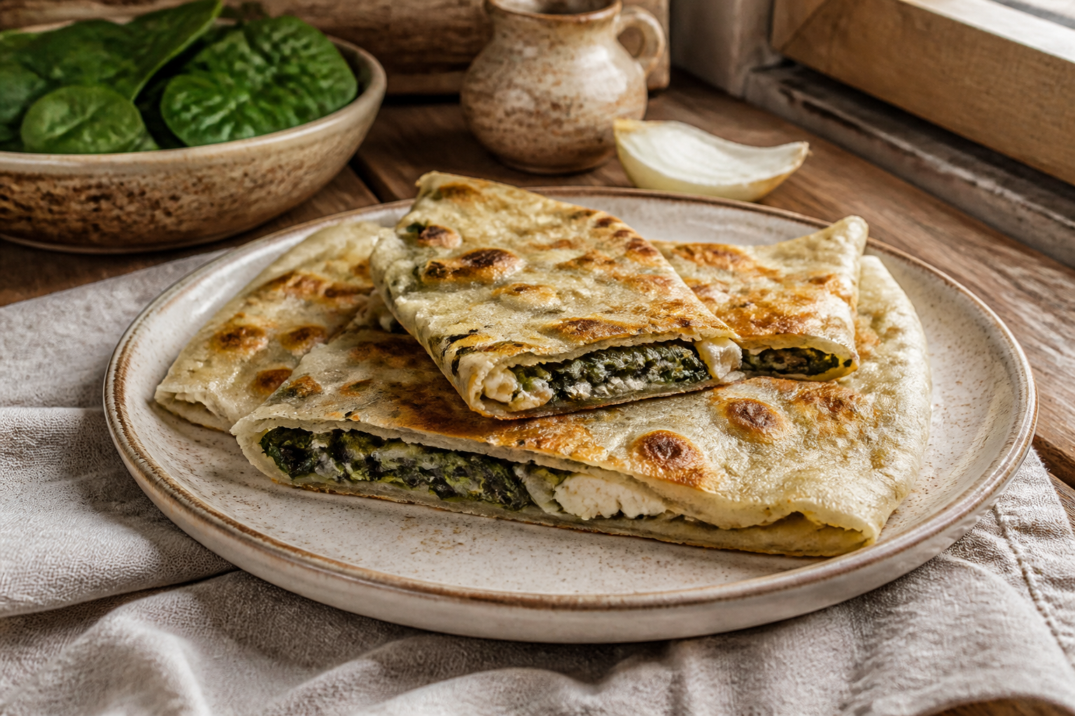 Ispanaklı Bükme — Uşak Sofrası yemek fotoğrafı